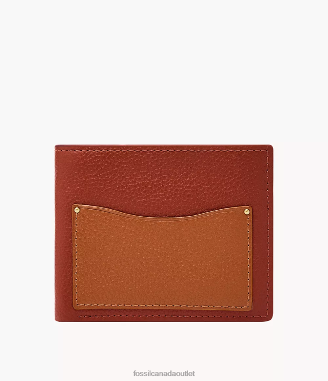 Fossil Wallet Men Multi Anderson Coin Pocket Bifold D2VPL1709