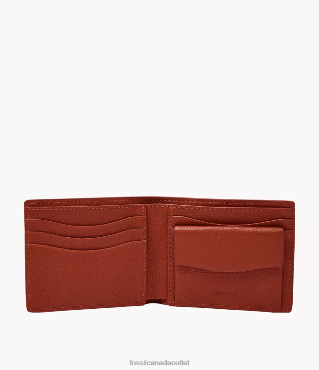 Fossil Wallet Men Multi Anderson Coin Pocket Bifold D2VPL1709