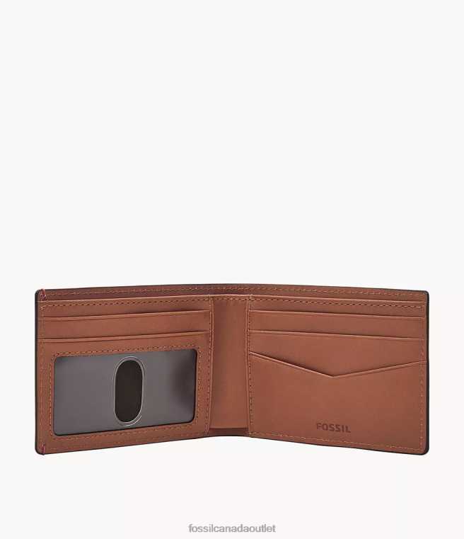 Fossil Wallet Men Multi Bronson Front Pocket Bifold D2VPL1821