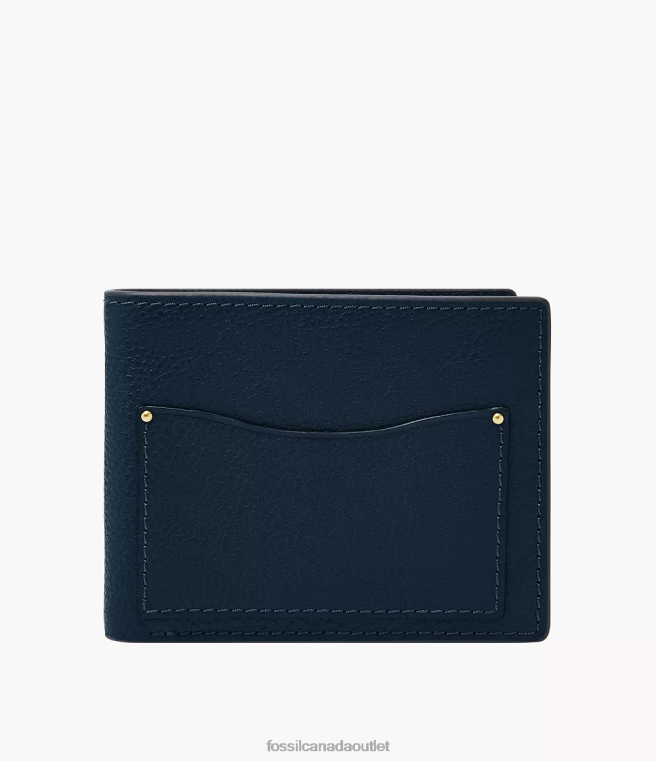 Fossil Wallet Men Navy Anderson Bifold D2VPL1681