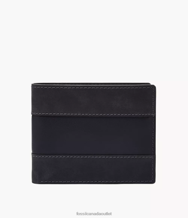 Fossil Wallet Men Navy Everett Bifold with Flip ID D2VPL1672