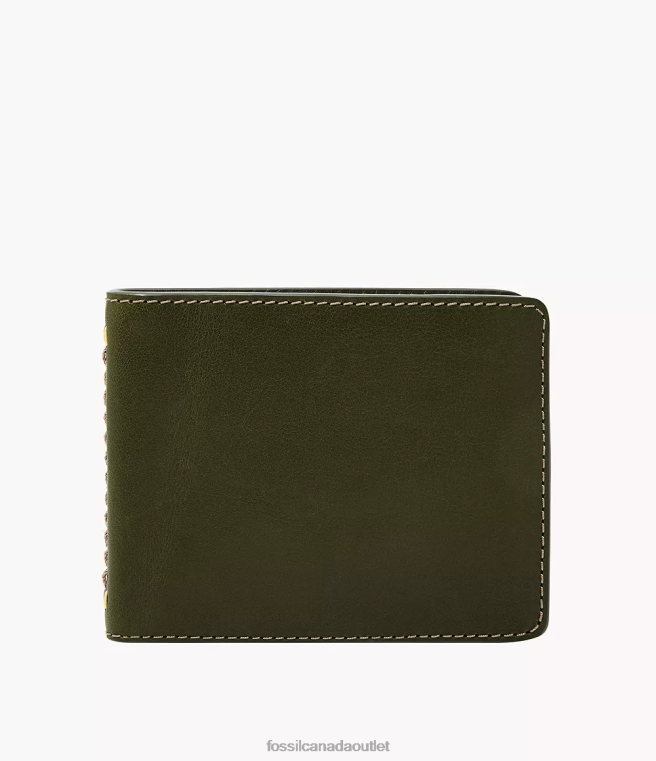 Fossil Wallet Men Olive Tremont Bifold D2VPL1691