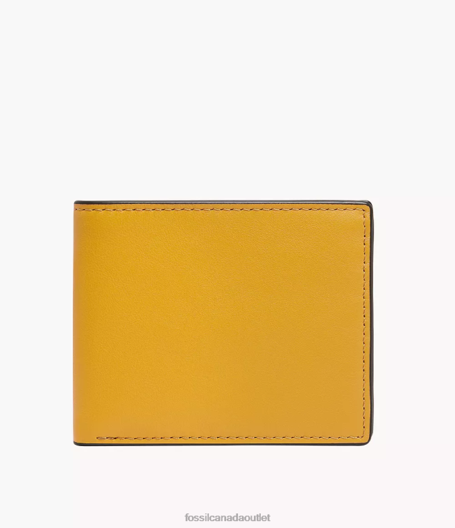 Fossil Wallet Men Yellow Steven Bifold D2VPL1682
