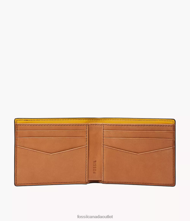 Fossil Wallet Men Yellow Steven Bifold D2VPL1682