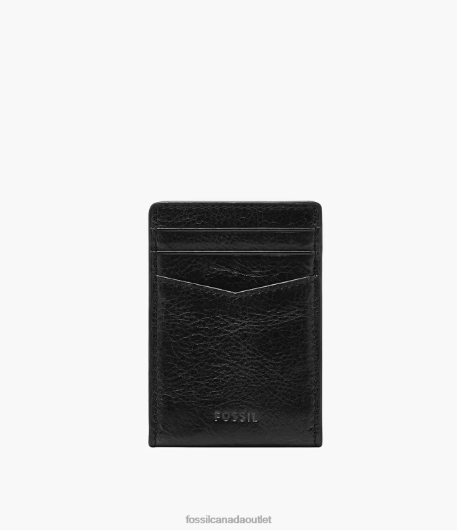 Fossil Wallet Men Black Andrew Magnetic Card Case D2VPL1729