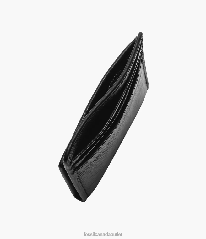 Fossil Wallet Men Black Andrew Magnetic Card Case D2VPL1729