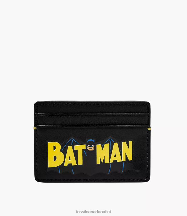 Fossil Wallet Men Black Limited Edition Batman Legacy Card Case D2VPL1772