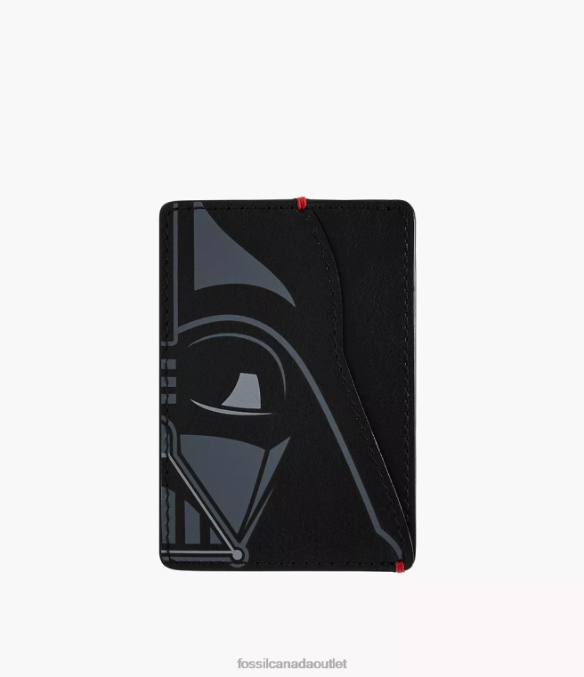 Fossil Wallet Men Black Star Wars Darth Vader Card Case D2VPL1710
