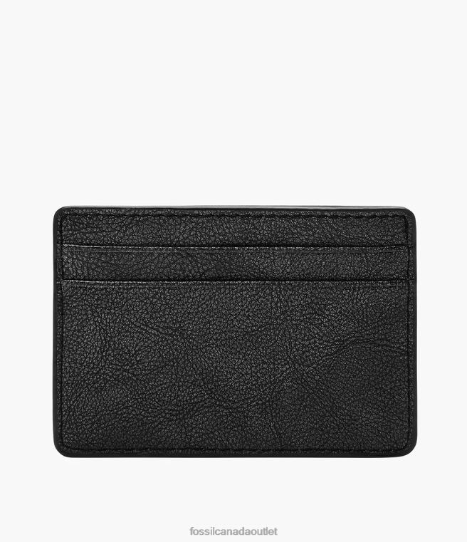 Fossil Wallet Men Black Steven Card Case D2VPL1722