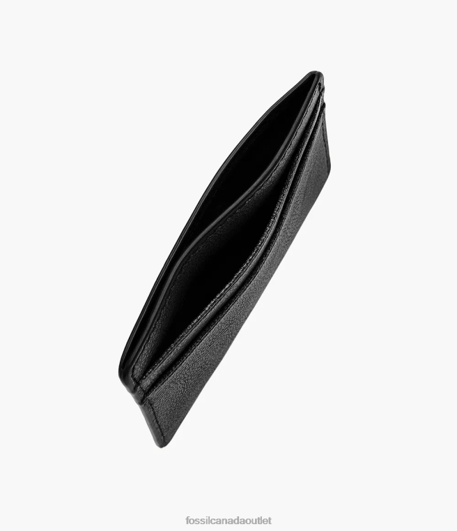 Fossil Wallet Men Black Steven Card Case D2VPL1722