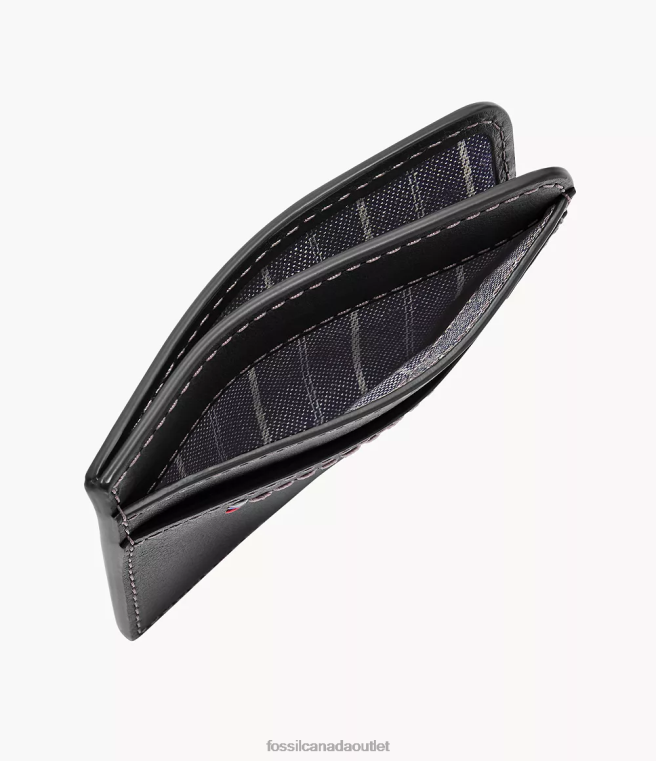 Fossil Wallet Men Black Tremont Card Case D2VPL1743