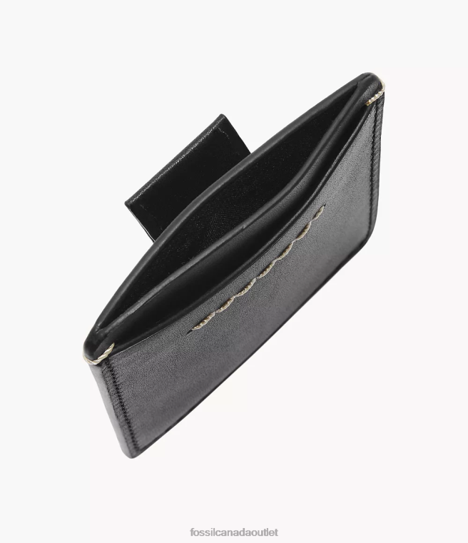 Fossil Wallet Men Black Westover Card Case D2VPL1741
