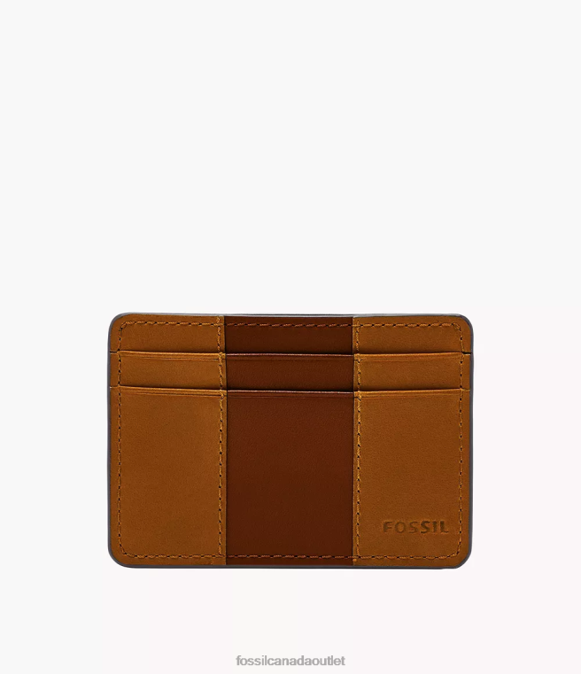 Fossil Wallet Men Brown Everett Card Case D2VPL1721