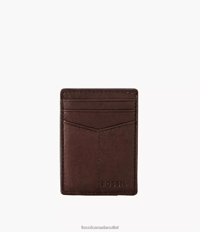 Fossil Wallet Men Brown Ingram Magnetic Multicard Wallet D2VPL1711