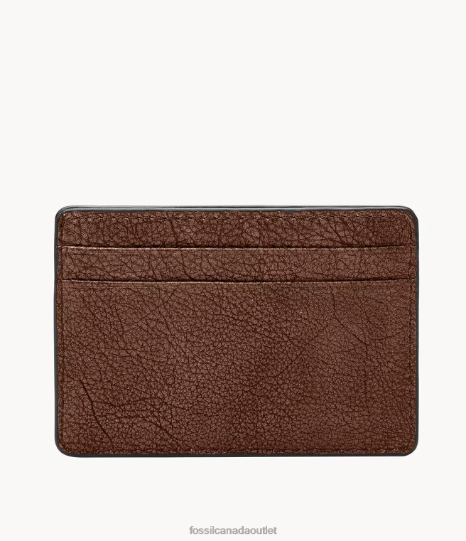 Fossil Wallet Men Brown Steven Card Case D2VPL1716