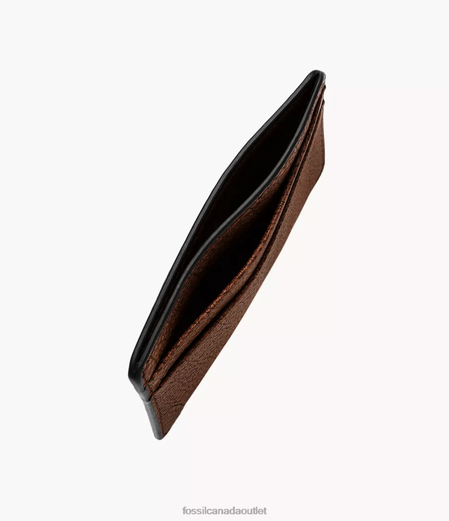 Fossil Wallet Men Brown Steven Card Case D2VPL1716