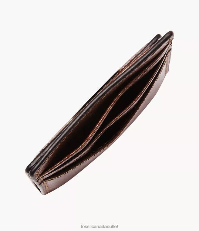 Fossil Wallet Men Cognac Andrew Card Case D2VPL2049