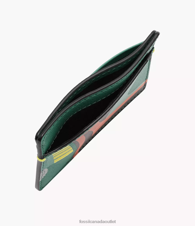 Fossil Wallet Men Green Star Wars Boba Fett Card Case D2VPL1712