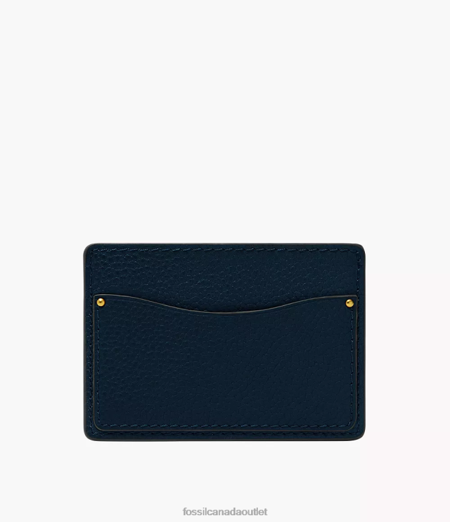 Fossil Wallet Men Navy Anderson Card Case D2VPL1745