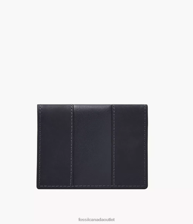 Fossil Wallet Men Navy Everett Card Case Bifold D2VPL1690