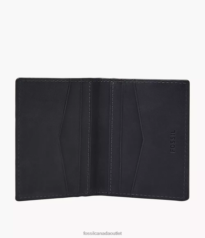 Fossil Wallet Men Navy Everett Card Case Bifold D2VPL1690