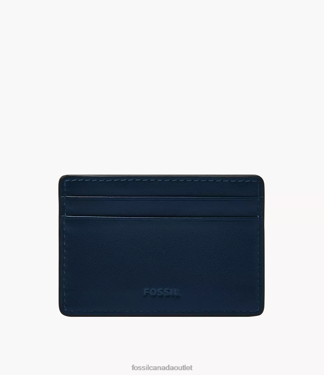 Fossil Wallet Men Navy Steven Card Case D2VPL1714