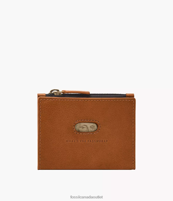 Fossil Wallet Men Saddle Andrew Zip Card Case D2VPL1748