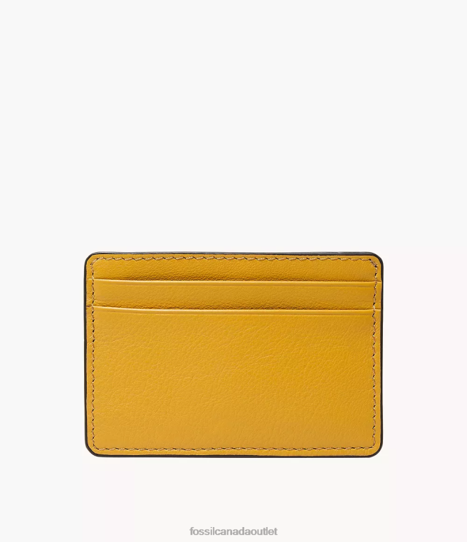 Fossil Wallet Men Yellow Steven Card Case D2VPL1725