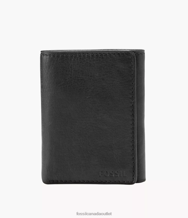 Fossil Wallet Men Black Ingram Trifold D2VPL1758