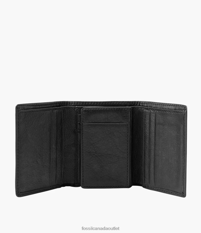 Fossil Wallet Men Black Ingram Trifold D2VPL1758