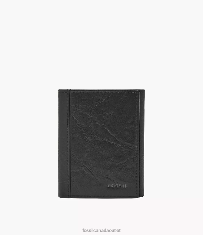 Fossil Wallet Men Black Neel Trifold D2VPL1757