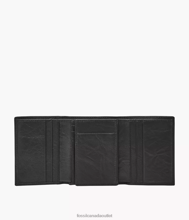 Fossil Wallet Men Black Neel Trifold D2VPL1757