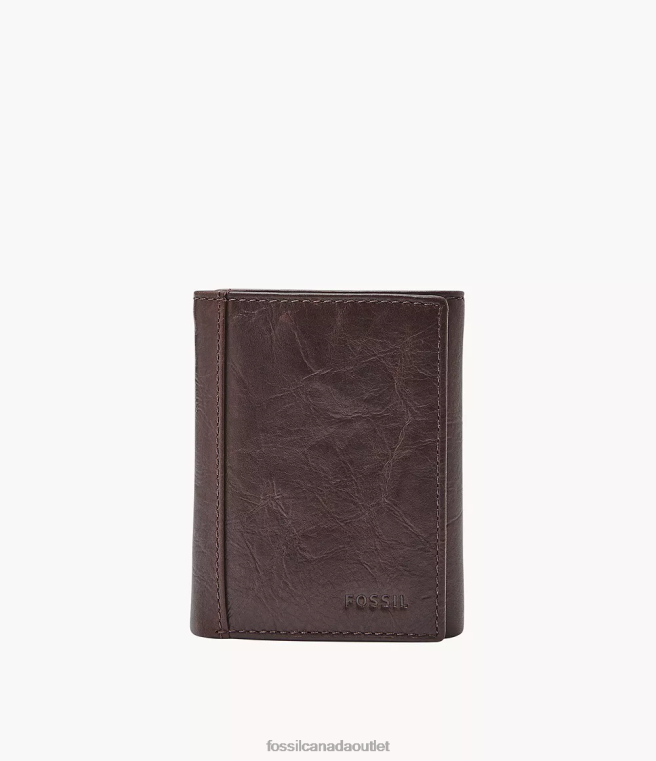 Fossil Wallet Men Brown Neel Trifold D2VPL1755