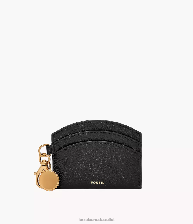 Fossil Wallet Women Black Polly Card Case D2VPL753