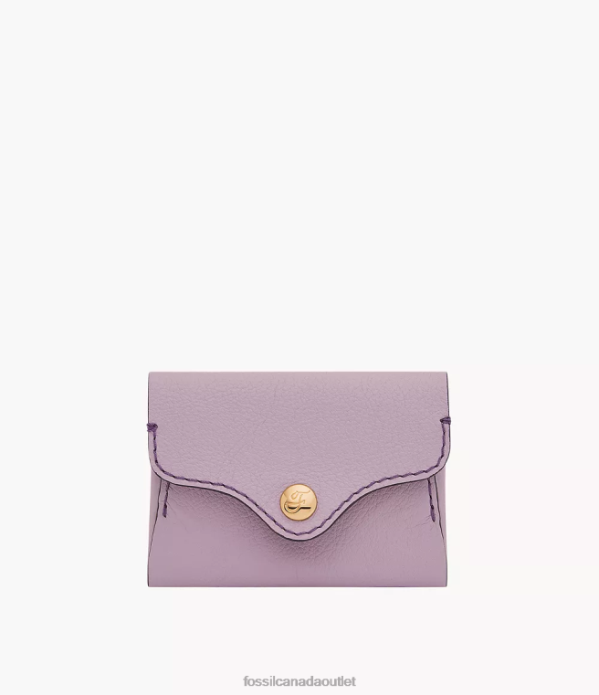 Fossil Wallet Women Purple Heritage Card Case D2VPL774