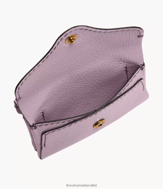 Fossil Wallet Women Purple Heritage Card Case D2VPL774