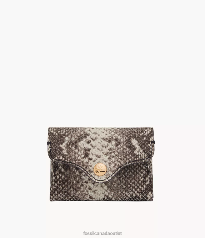 Fossil Wallet Women Snake Print Heritage Card Case D2VPL770