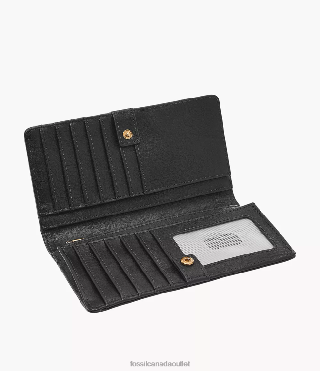 Fossil Wallet Women Black Liza Slim Bifold D2VPL808