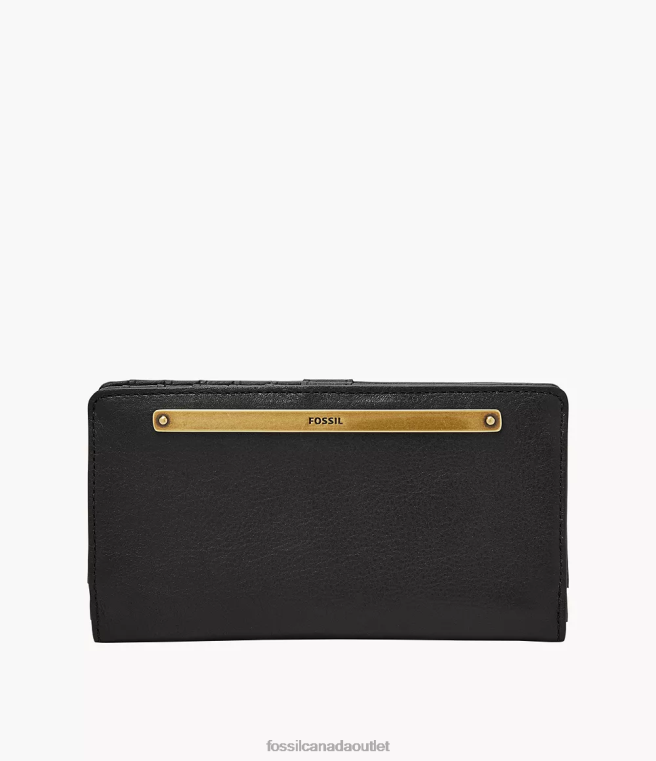 Fossil Wallet Women Black Liza Slim Bifold D2VPL810