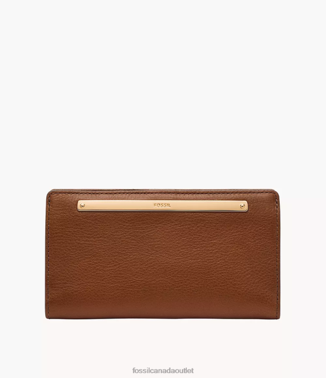 Fossil Wallet Women Brown Liza Slim Bifold D2VPL807
