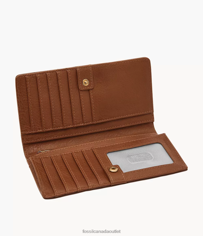 Fossil Wallet Women Brown Liza Slim Bifold D2VPL807