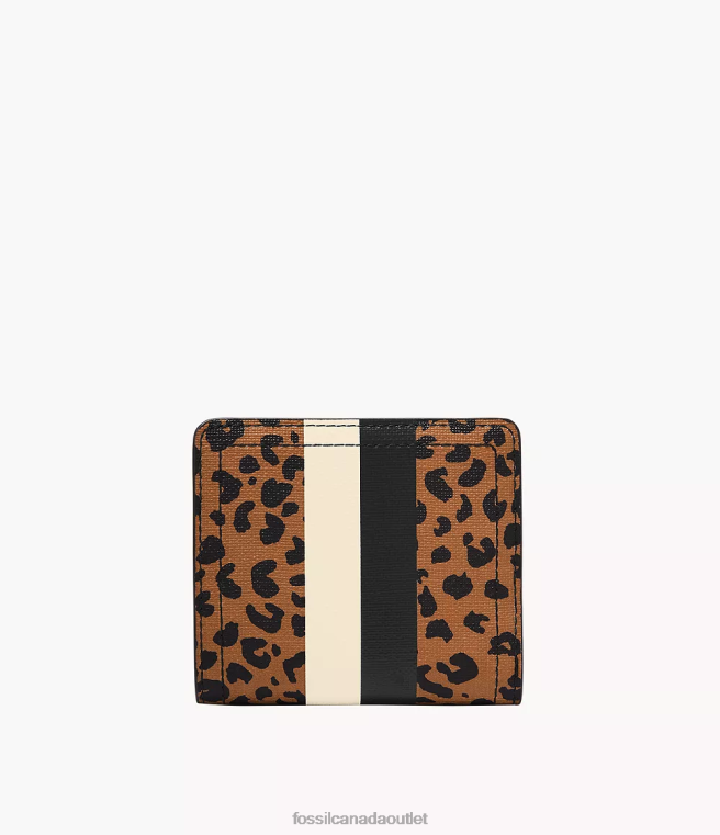 Fossil Wallet Women Animal Print Logan RFID Small Bifold D2VPL856