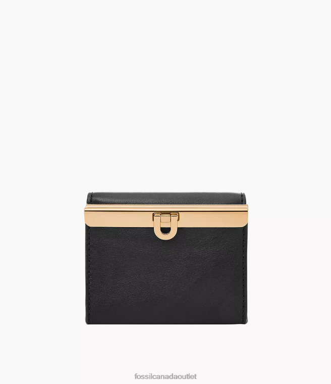 Fossil Wallet Women Black Penrose Trifold D2VPL778