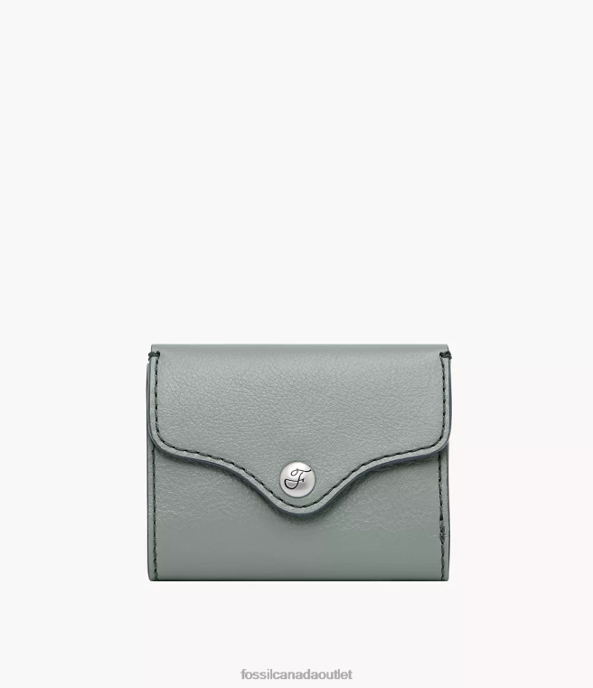 Fossil Wallet Women Blue Heritage Trifold D2VPL872