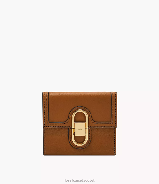 Fossil Wallet Women Brown Avondale Trifold D2VPL776