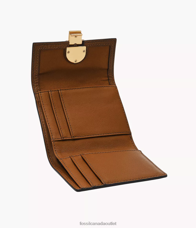Fossil Wallet Women Brown Avondale Trifold D2VPL776