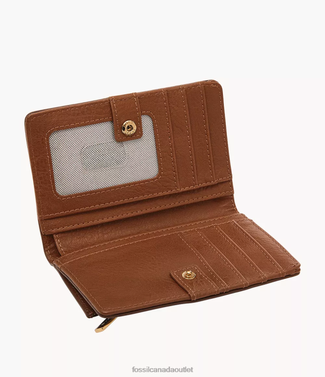 Fossil Wallet Women Brown Liza Multifunction D2VPL745