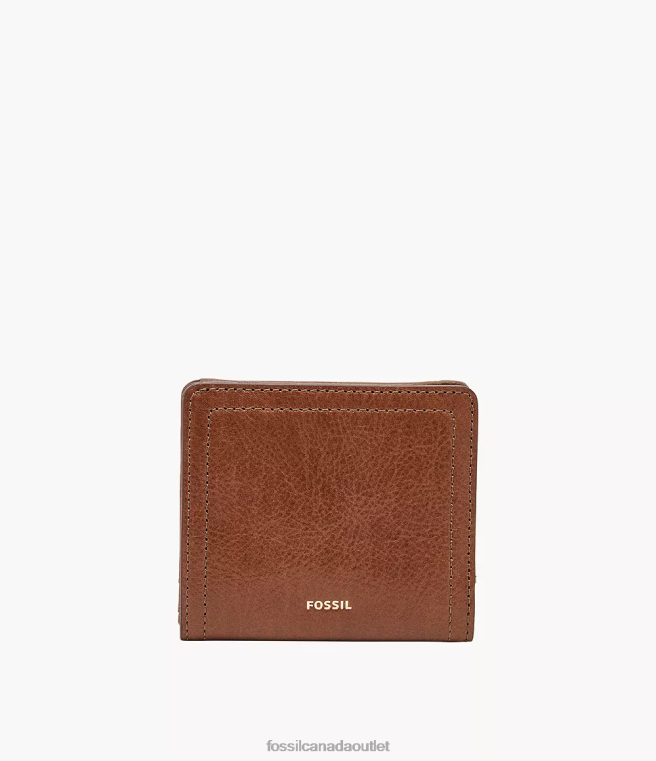 Fossil Wallet Women Brown Logan Small RFID Bifold D2VPL743