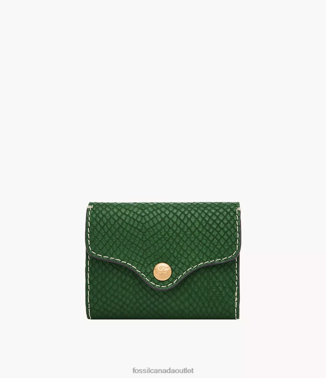 Fossil Wallet Women Green Heritage Trifold D2VPL773
