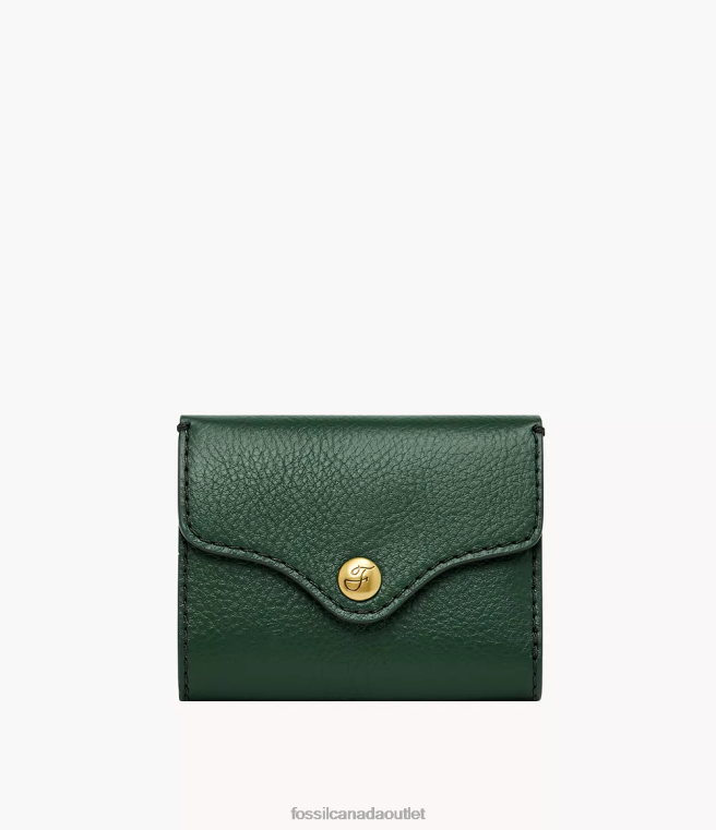 Fossil Wallet Women Green Heritage Trifold D2VPL882